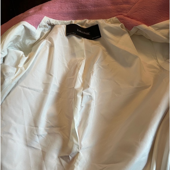 Zara Long Pink Textured Jacket - Picture 12 of 12